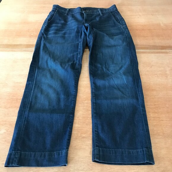 Citizens Of Humanity Cuffed Cropped Jeans Women 30 Blue Mid Rise Stretch 17966 - Picture 1 of 12